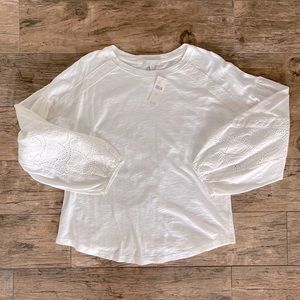 NWT ANTHRO Eri & Ali tee blouse XS